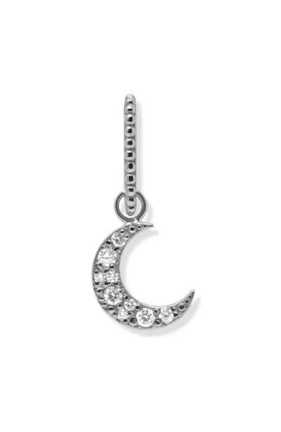 Anzie Pavé Crescent Moon Charm