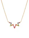 Anzie Women's Aztec 14k Yellow Gold & Sapphire Zig Zag Necklace In Sapphire