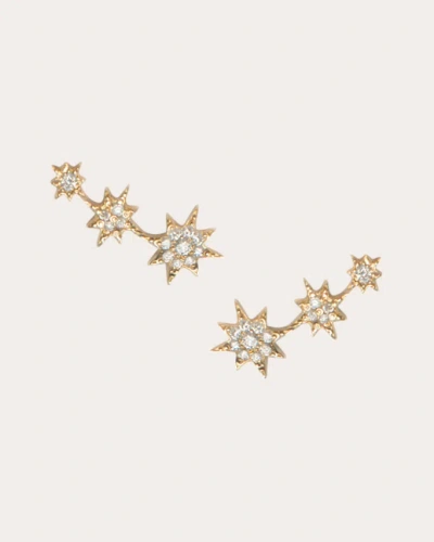 Anzie Women's Aztec Michelle North Star Trio Stud Earrings In Gold