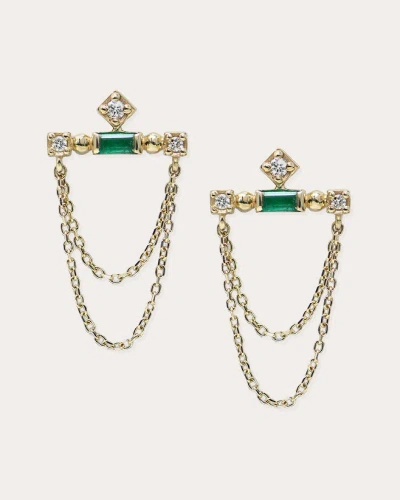 Anzie Women's Cléo Bar Chain Drop Earrings In Gold