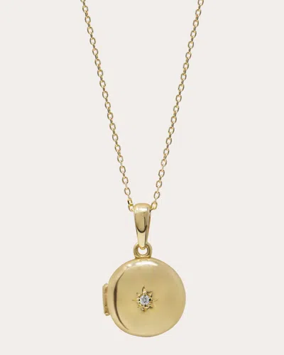 Anzie Women's Diamond & 14k Gold Aztec Mini Locket Necklace