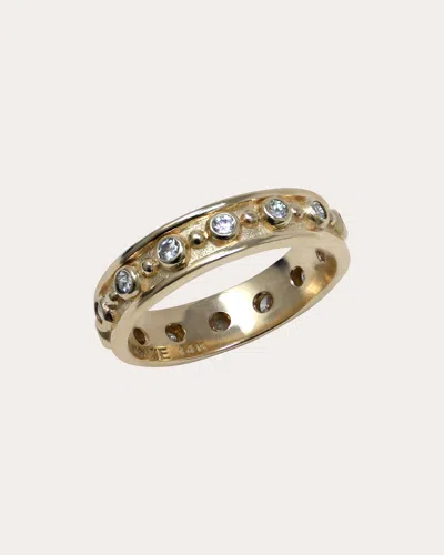 Anzie Women's Diamond & 14k Gold Méditerranée Band Ring In Brown