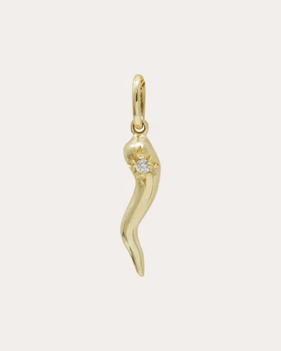 Anzie Women's Diamond Aztec Cornicello Charm In Gold