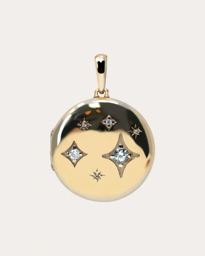 Anzie Women's Jac+jo Gothic Star Constellation Diamond Locket In Gold