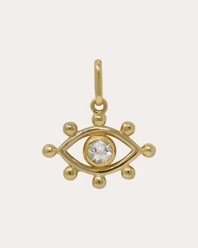 Anzie Women's Topaz Dew Drop Evil Eye Charm In Gold