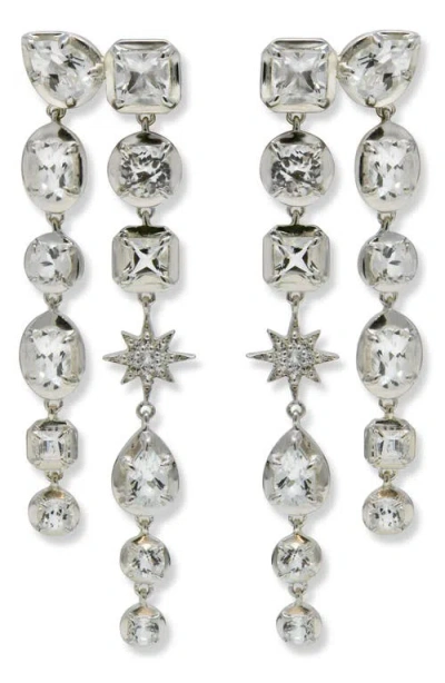 Anzie X Mel Soldera Melia Grace Drop Earrings In Metallic
