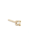 Anzie X Mel Soldera Single Diamond Stud Earring In Yellow Gold