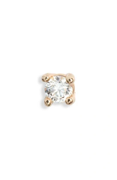 Anzie X Mel Soldera Single Diamond Stud Earring In Yellow Gold