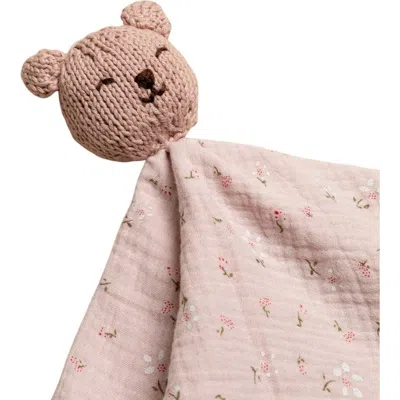 Anzy Home Baby Comforter Hand-knitted In Pink
