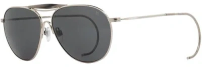 Ao Eyewear Hazemaster 59mm Aviator Nylon Non Polarized In Gray