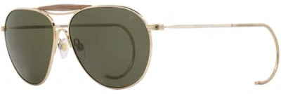 Ao Eyewear Hazemaster 59mm Aviator Nylon Non Polarized In Green