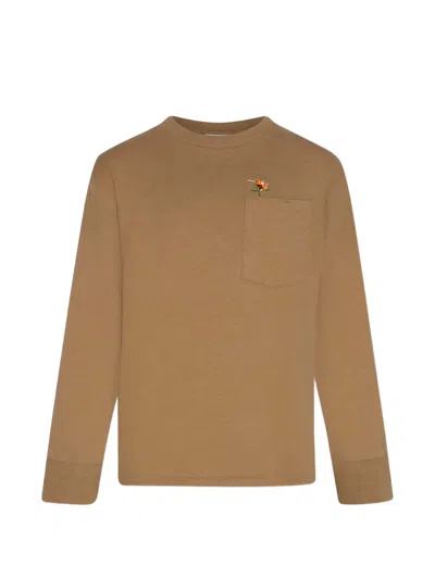Ao76 Kids' Finley Patch-pocket Long-sleeve T-shirt In 뉴트럴