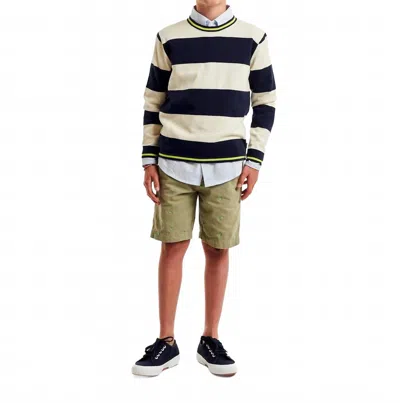 Ao76 Kids Barry Salamander Shorts In Light Olive In Multi