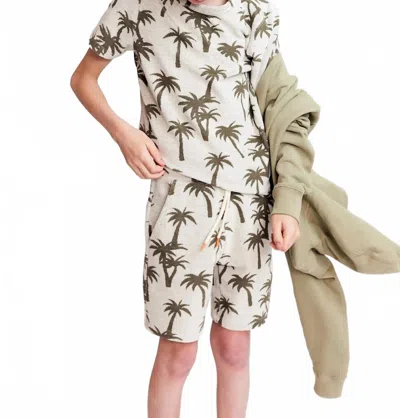 Ao76 Kids Elliot Hawaii Shorts In Natural In Neutral