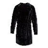 Ao76 Night Blue Velvet Dress In Blue
