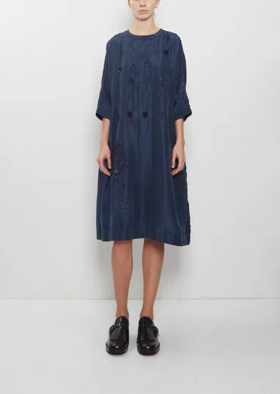 Aodress Hapi Silk Dress In Dark Navy