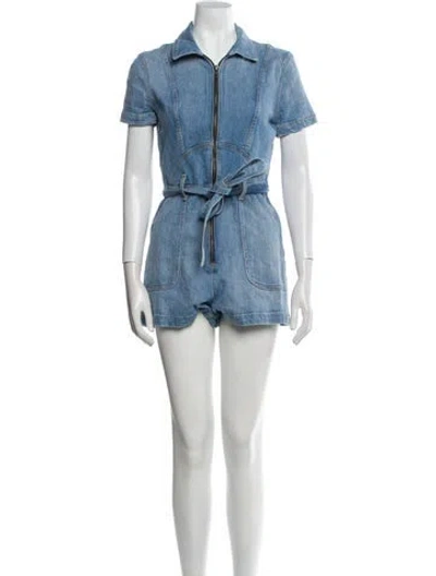 Pre-owned Ao.la Romper In Blue