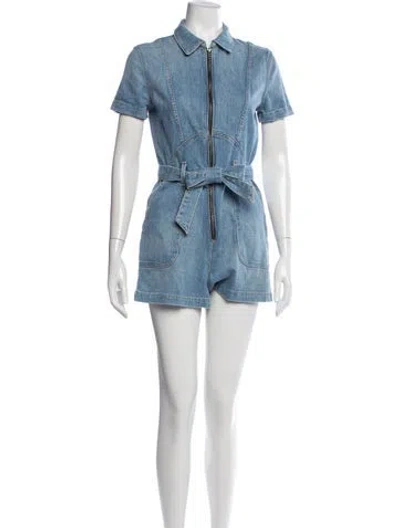 Pre-owned Ao.la Romper In Blue