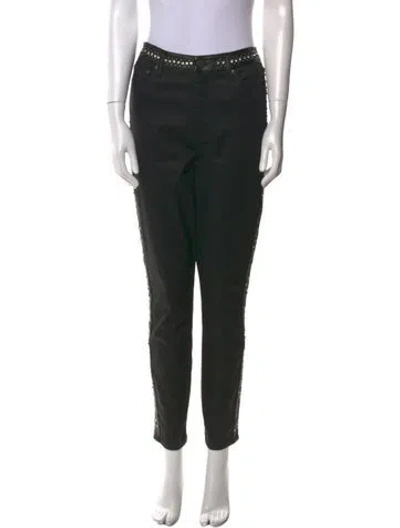Pre-owned Ao.la Skinny Leg Pants In Black