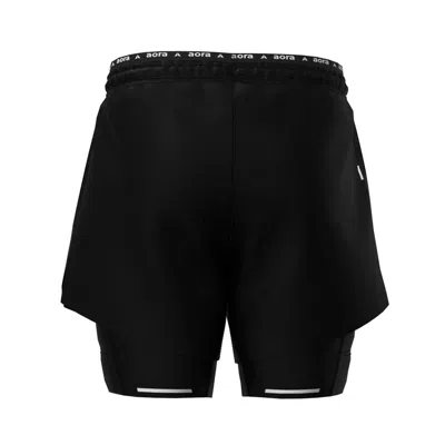 Aora Athletics Men's Black Hybrid Kanzai Short