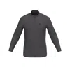 Aora Athletics Men's Half Zip Long Sleeve - Grey In Gray