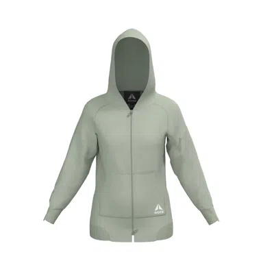 Aora Athletics Oversized Zipper Hoodie - Green