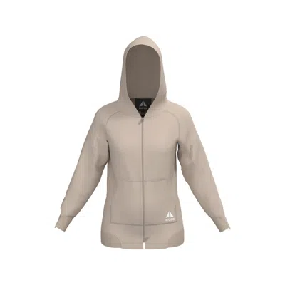 Aora Athletics Oversized Zipper Hoodie - Grey In Gray
