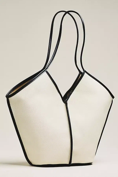 Aota Solen Wing Canvas Tote Bag In Black