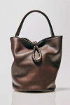 Aota Twist Tie Top-handle Bucket Bag In Brown