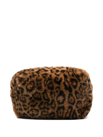 Ap Paris Jumbo Leopard Noor Pouch In Pattern