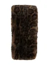 Ap Paris Kai Leopard Scarf In Brown