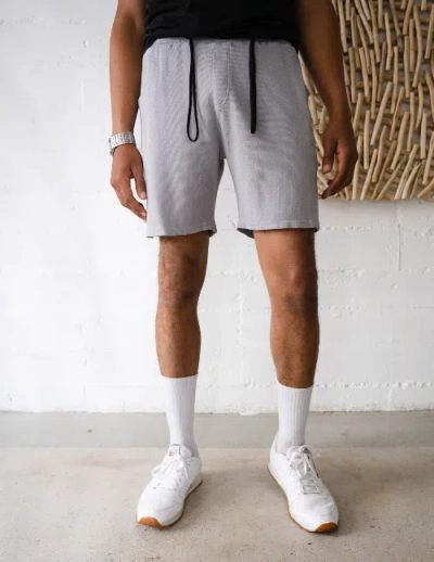 Apakowa 100% Cotton Mesh Basketball Short In Gray