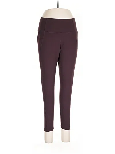 Pre-owned Apana Active Pants In Burgundy