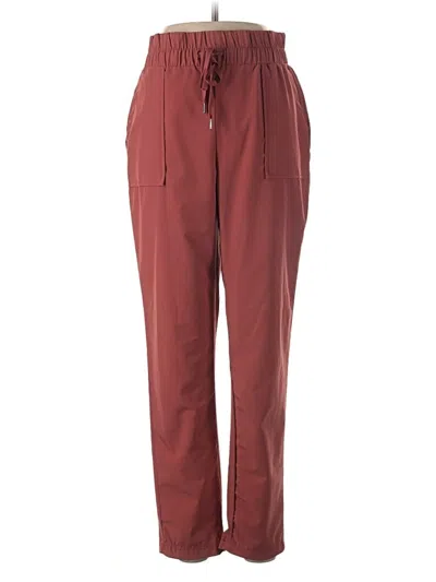 Pre-owned Apana Casual Pants In Burgundy
