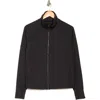 Apana Cloudy Full Zip Jacket In Rich Black