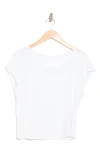 Apana Comforting Crop T-shirt In Arctic White