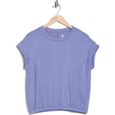 Apana Dolman Sleeve Scuba Knit Top In Blue