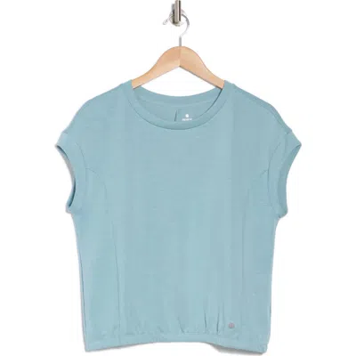 Apana Dolman Sleeve Scuba Knit Top In Stone Blue