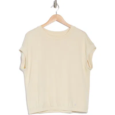 Apana Dolman Sleeve Scuba Knit Top In Summer Sand