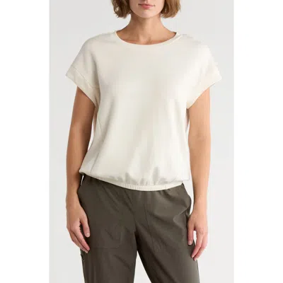 Apana Dolman Sleeve Scuba Knit Top In White