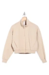 Apana Forever Fleece Quarter Zip Sweatshirt In Brown