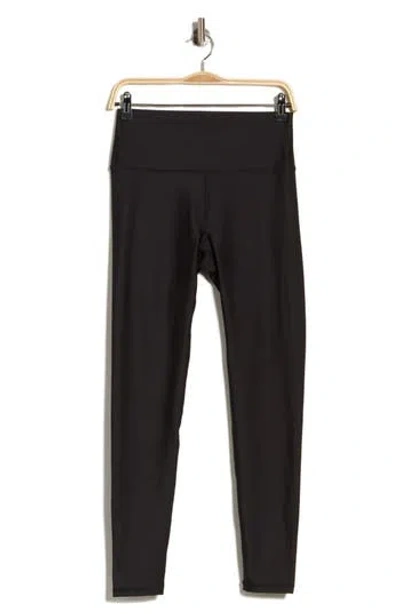 Apana High Rise Shine Leggings In Rich Black