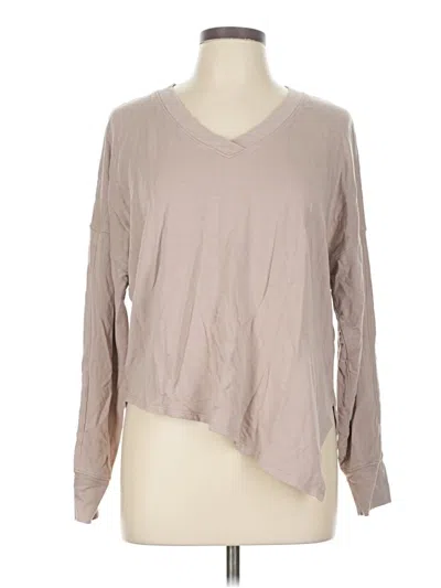 Pre-owned Apana Long Sleeve T-shirt In Brown