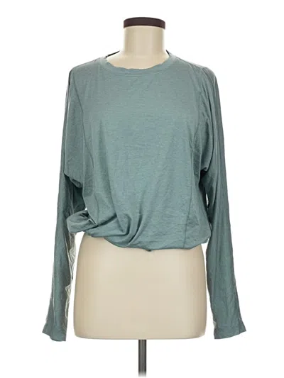 Pre-owned Apana Long Sleeve T-shirt In Teal