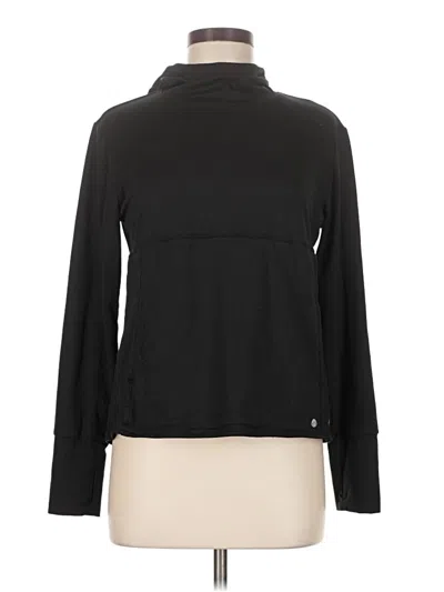 Pre-owned Apana Long Sleeve Turtleneck In Black