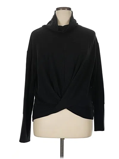 Pre-owned Apana Long Sleeve Turtleneck In Black