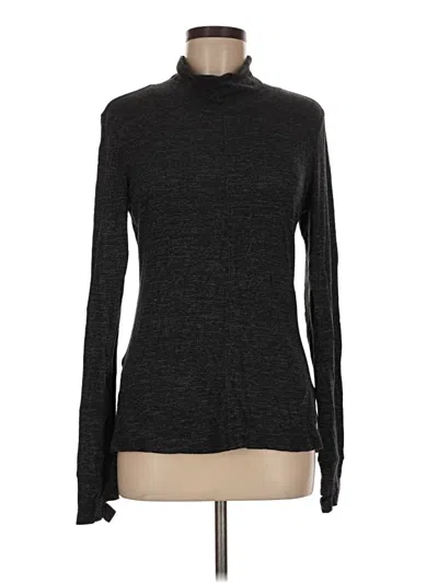 Pre-owned Apana Long Sleeve Turtleneck In Black