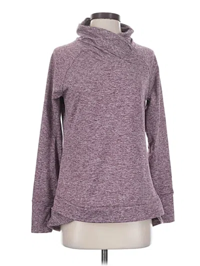Pre-owned Apana Long Sleeve Turtleneck In Burgundy