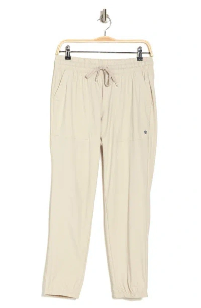 Apana Napa Woven Joggers In Silver Lining