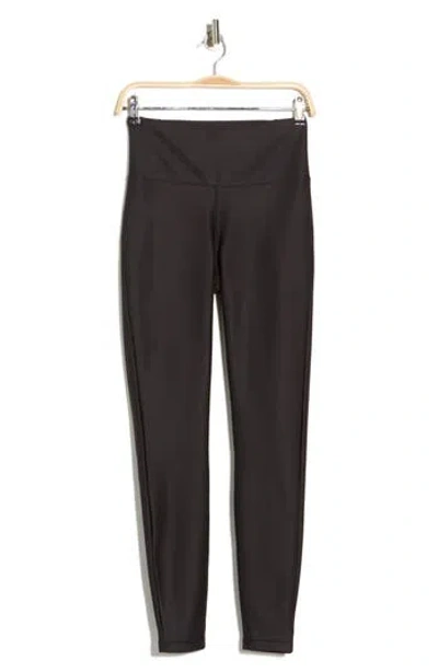 Apana Neo Shine Ankle Leggings In Black